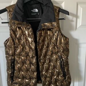 The North Face Women's Metallic Gold Puffer Vest